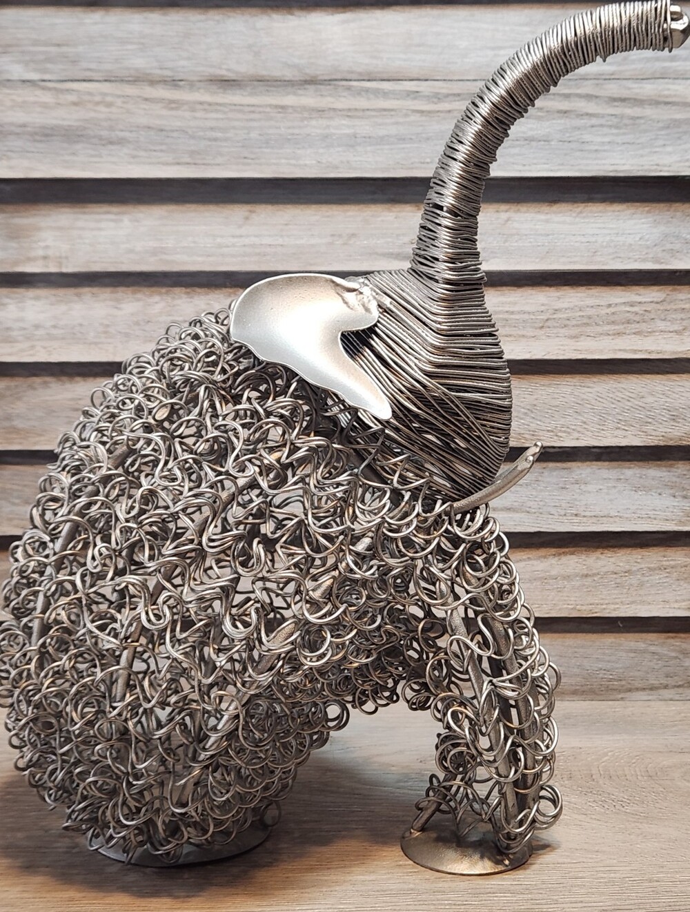 Twisted Wire Elephant Metal Sculpture Artisan